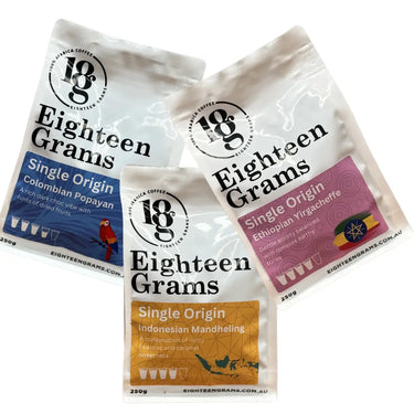 Coffee Taster Pack - Single Origins Eighteen Grams